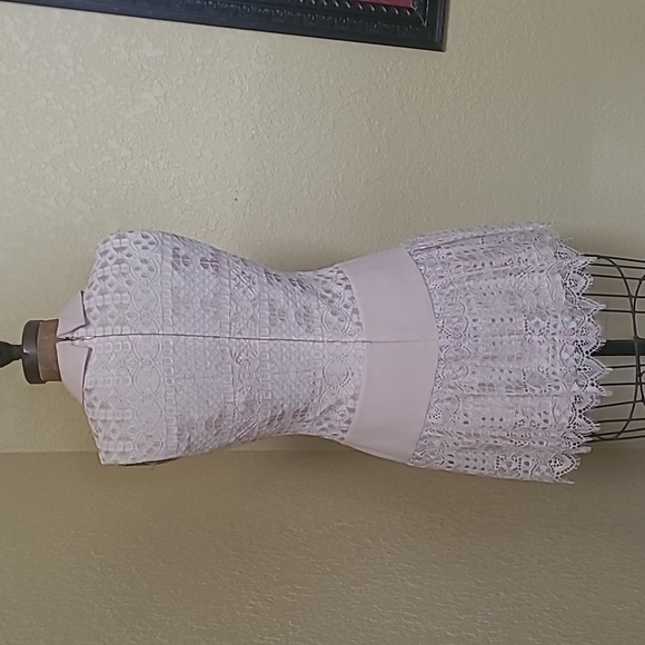 BCBG MAXAZRIA Marsha Collar Lace Mini Dress Size 4 - Picture 8 of 9